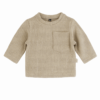 Shirt lange mouw camel (mini cable)