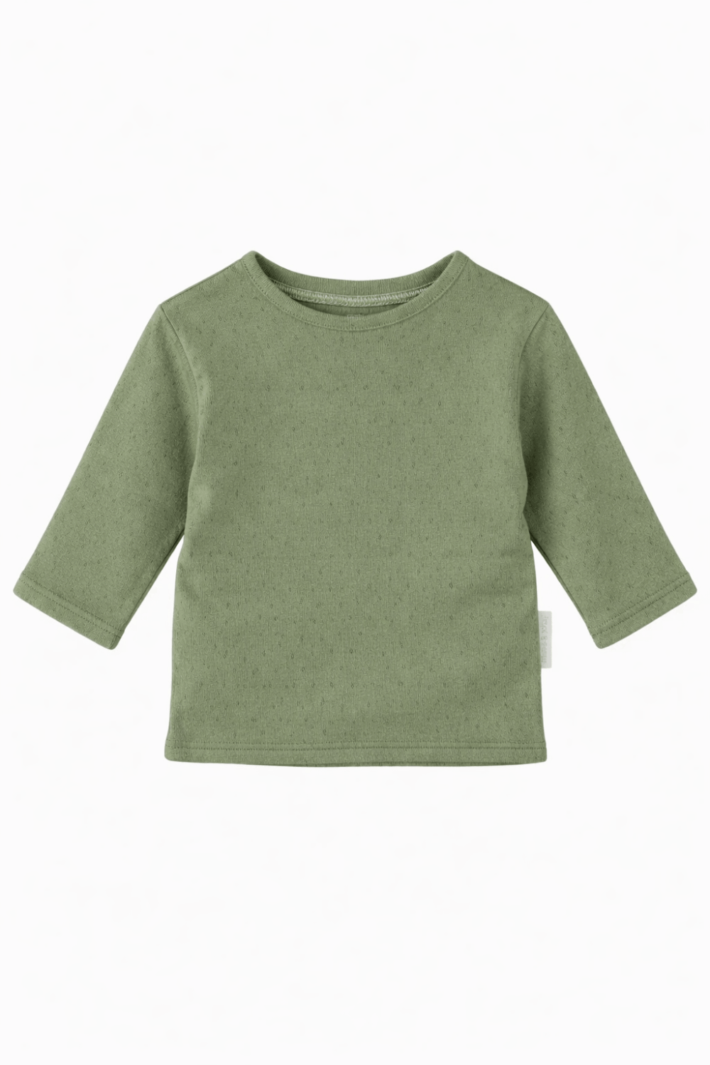 shirt lange mouw groen pointelle meisjes shirt lange mouw groen pointelle meisjes