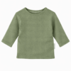 shirt lange mouw groen pointelle meisjes shirt lange mouw groen pointelle meisjes