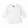 Shirt lange mouw wit ecru mini cable