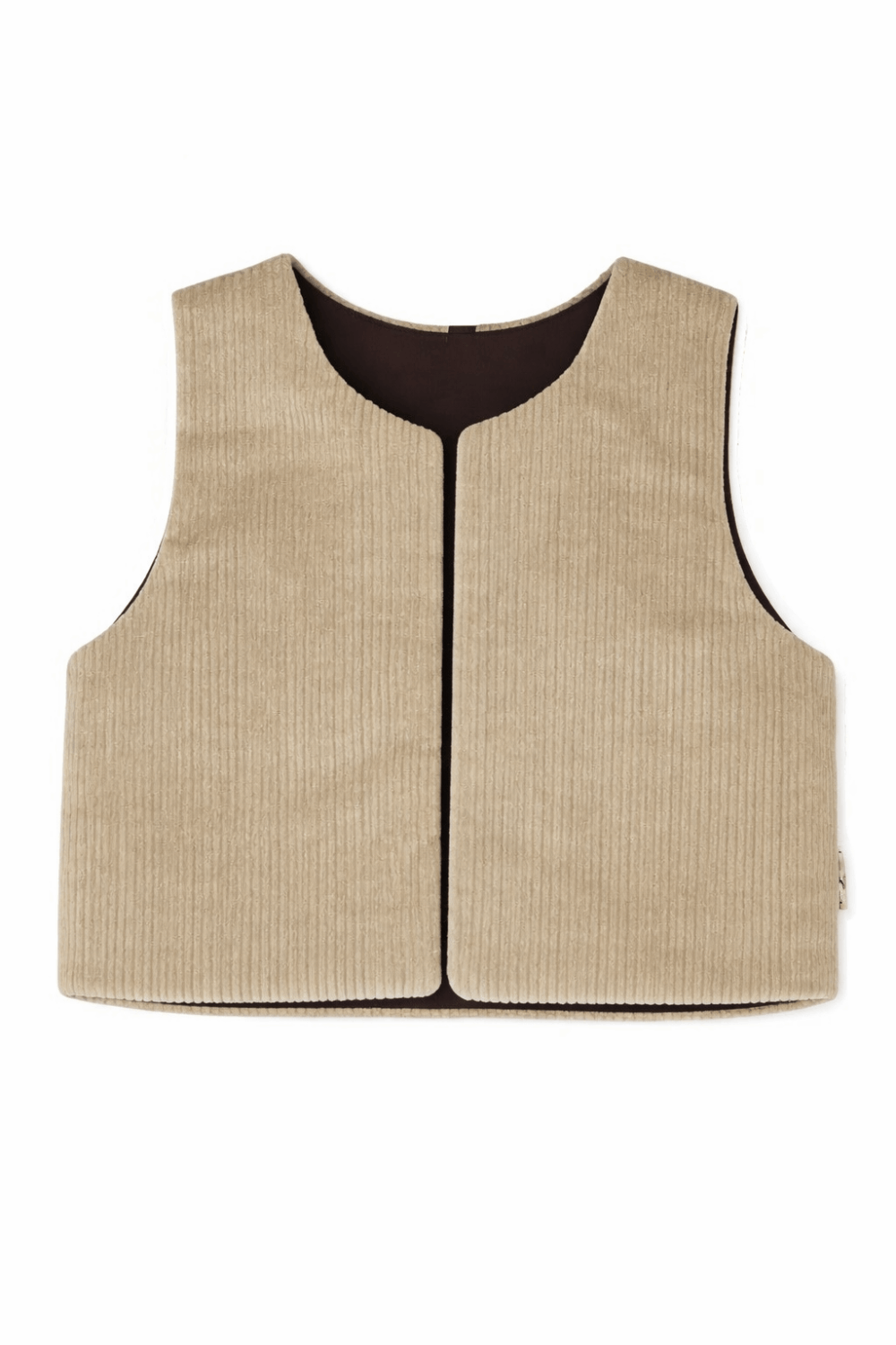 Gilet beige (rib)