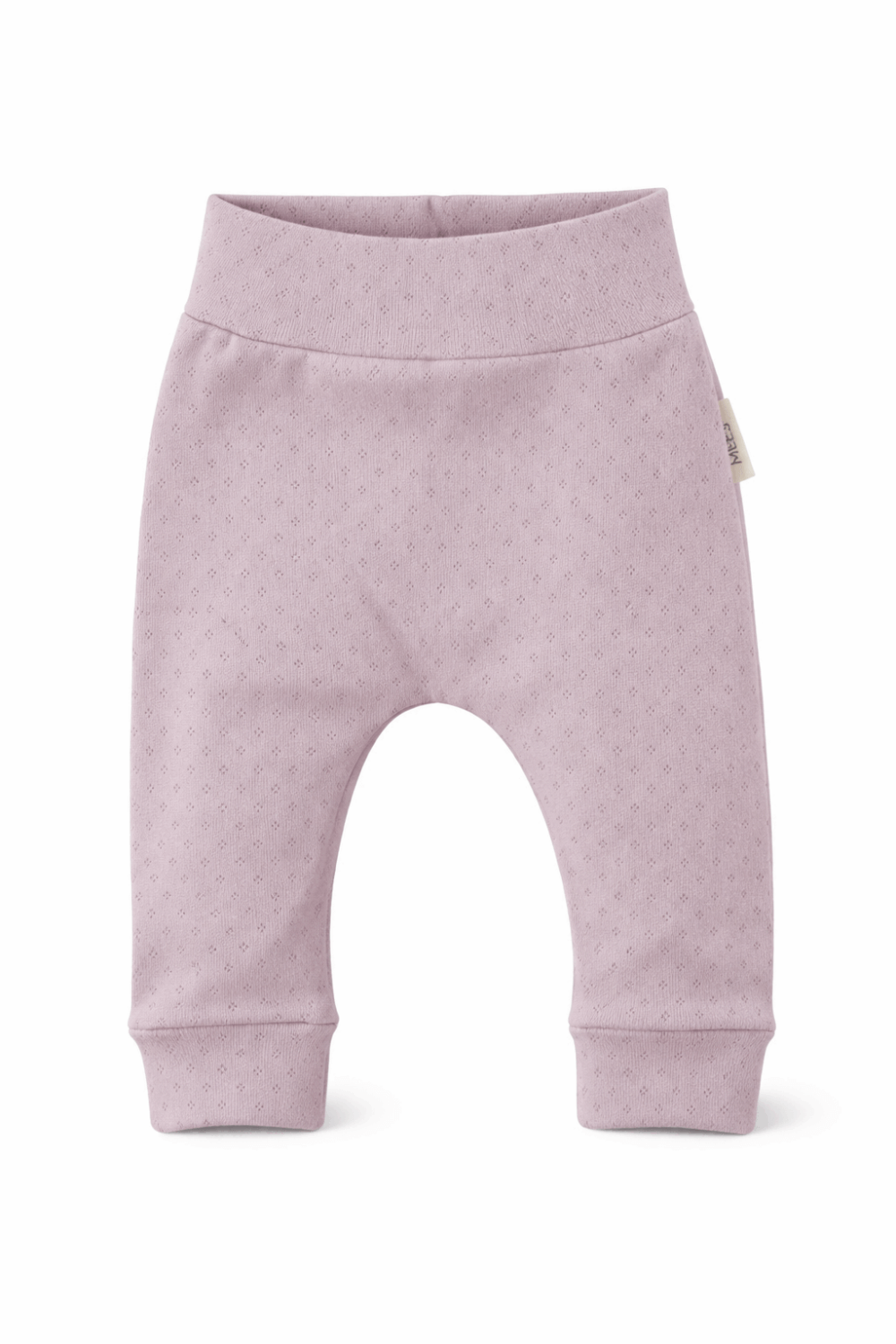 Baby broekje meisje roze (pointelle) Baby broekje meisje roze (pointelle)