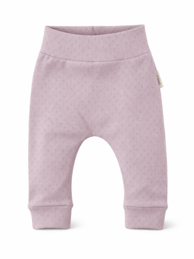 Baby broekje meisje roze (pointelle)