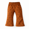 flared roestbruin rib Flared bloemen roestbruin (rib)