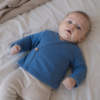 Baby overslagshirtje blauw (mini cable)