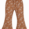 Flared bloemen bruin