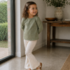 Shirt met lange mouw groen (pointelle) Shirt met lange mouw groen (pointelle)