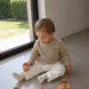 Shirt lange mouw camel (mini cable)