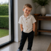 Blouse beige linnen Blouse beige linnen
