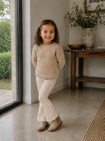 Knitted sweater camel Knitted sweater camel