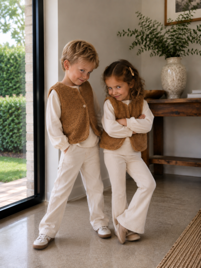 Gilet bruin (teddy)