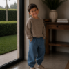 Knitted sweater taupe Knitted sweater taupe