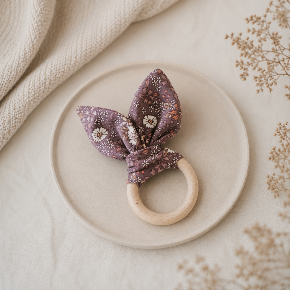 Bijtring | mauve bloem