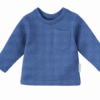 Longsleeve blauw mini cable jongens en meisjes Longsleeve blauw (mini cable)
