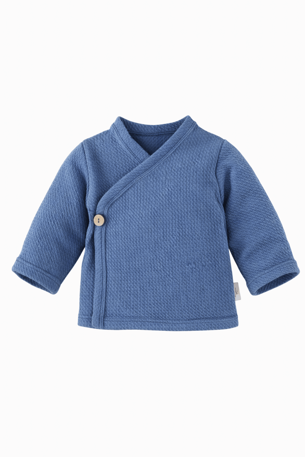 Baby overslagshirtje blauw (mini cable)