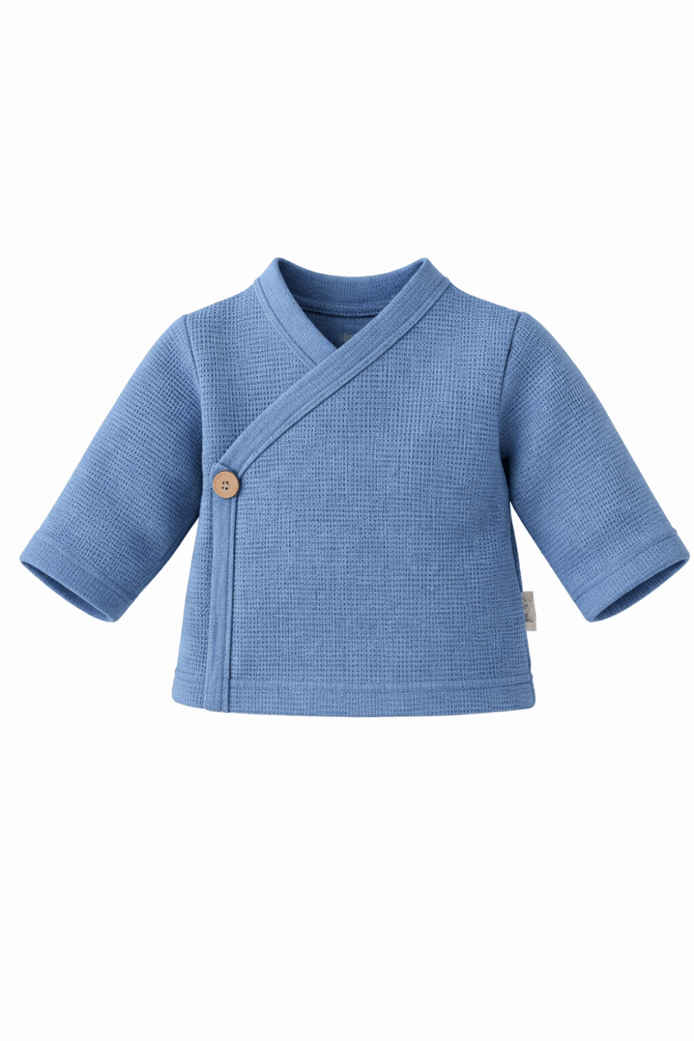 Overslagshirtje blauw wafel Overslagshirtje blauw (wafel)