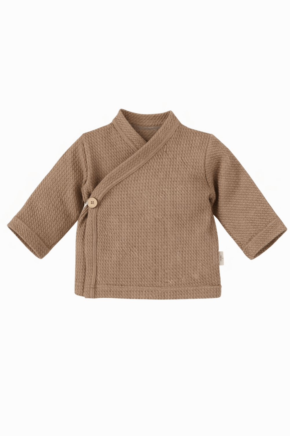 Baby overslagshirtje cacao (mini cable)