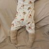 Baby boxpakje wit met cheetah print