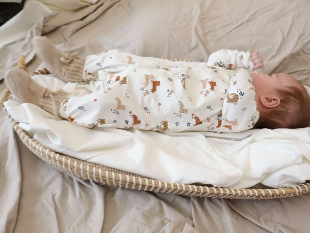Baby boxpakje wit met cheetah print