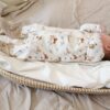 Baby boxpakje wit met cheetah print