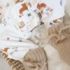 Baby boxpakje wit met cheetah print