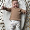 Baby overslagshirtje cacao (mini cable) unisex