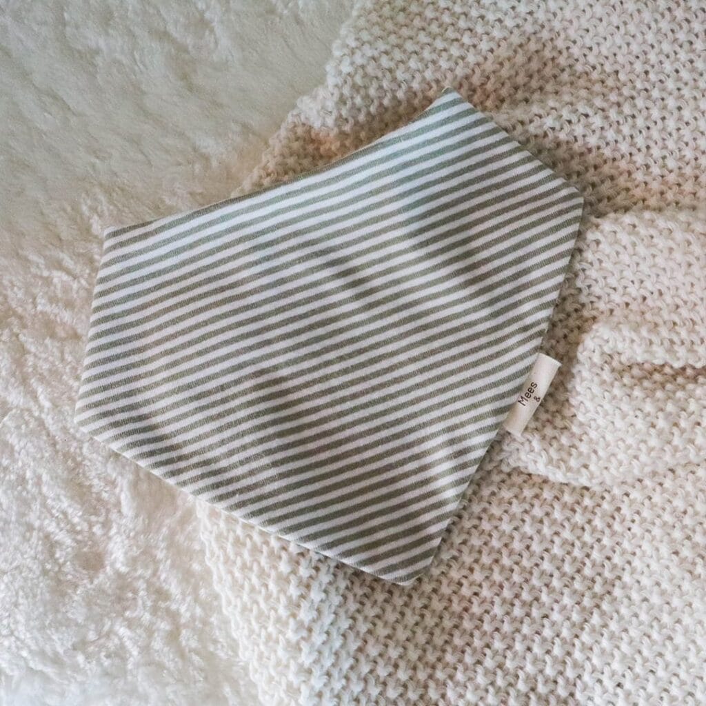 Bandana groen gestreept