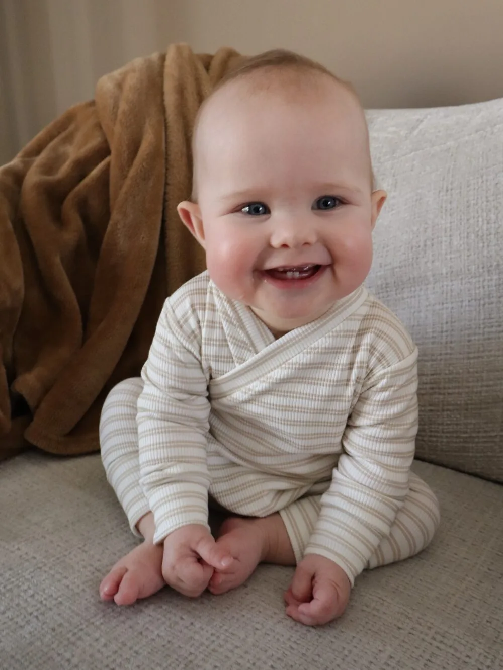 Boxpakje | streep zand