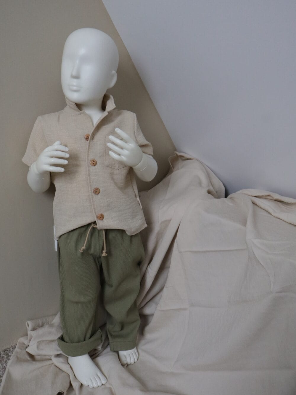 Blouse | beige (linnen)