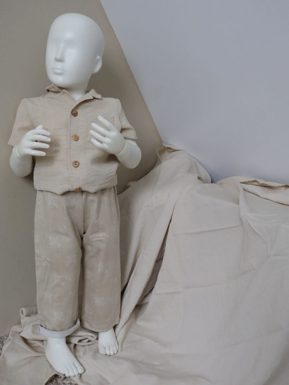 Blouse | beige (linnen)