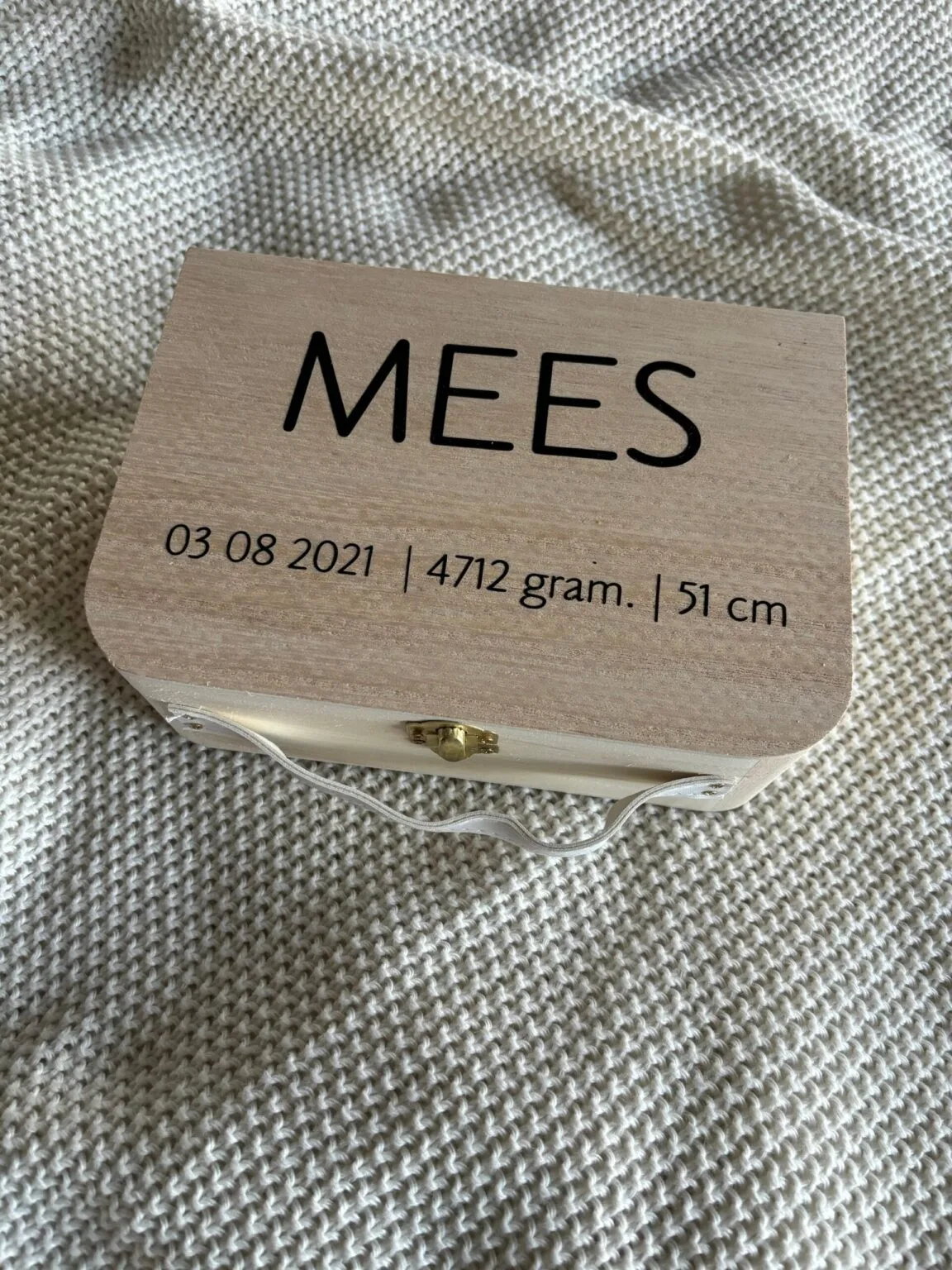 Herinneringenkoffertje met naam