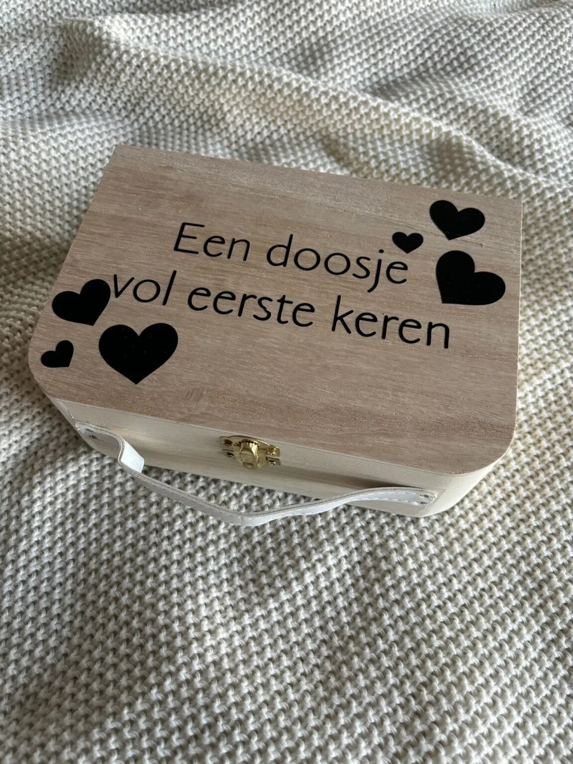 Herinneringenkoffertje vol eerste keren