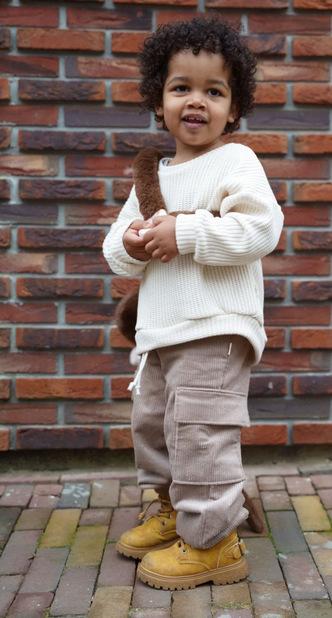 Cargo broek | bruin (rib)