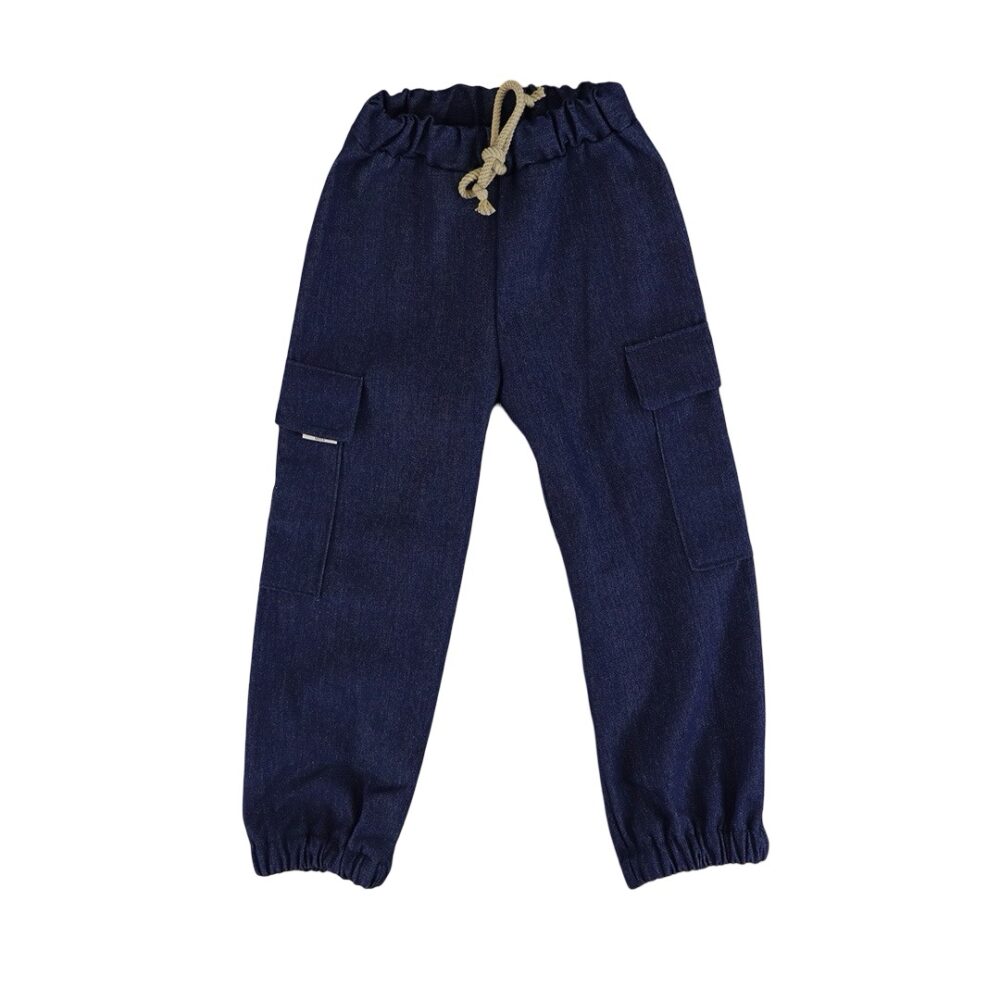 pixelcut_15-3 Cargo broek | denim
