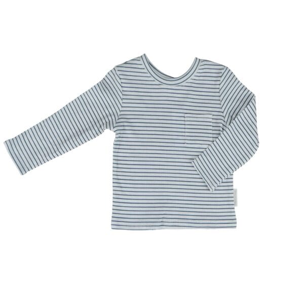 Longsleeve | blauw (rib)