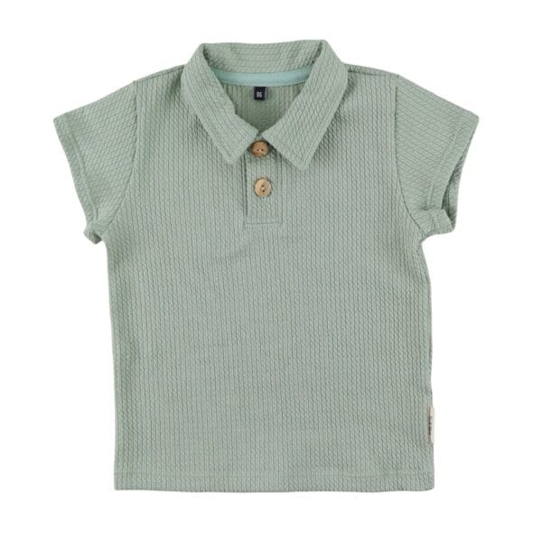 pixelcut_2-4 Polo | korte mouw dusty groen (mini cable)