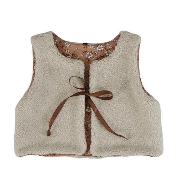 Gilet | roomwit (teddy)