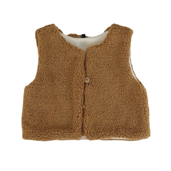 Gilet | bruin (teddy)