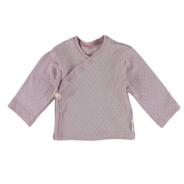 Overslagshirtje | roze (pointelle)