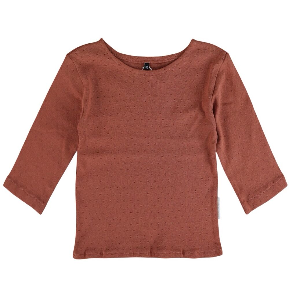 Longsleeve | brique (pointelle)