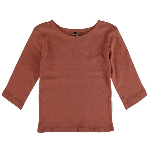 Longsleeve | brique (pointelle)