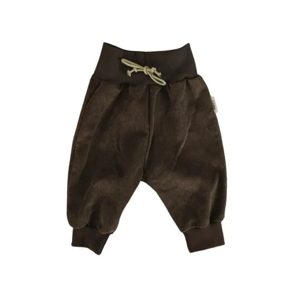 Broekje | baggy donkerbruin (rib)