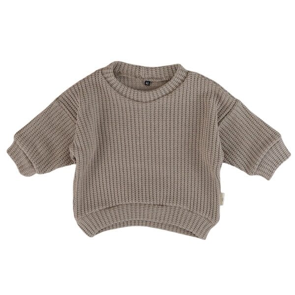 Knitted sweater | taupe