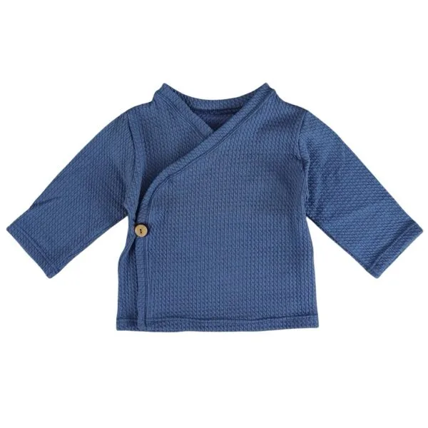 Overslagshirtje | blauw (mini cable)