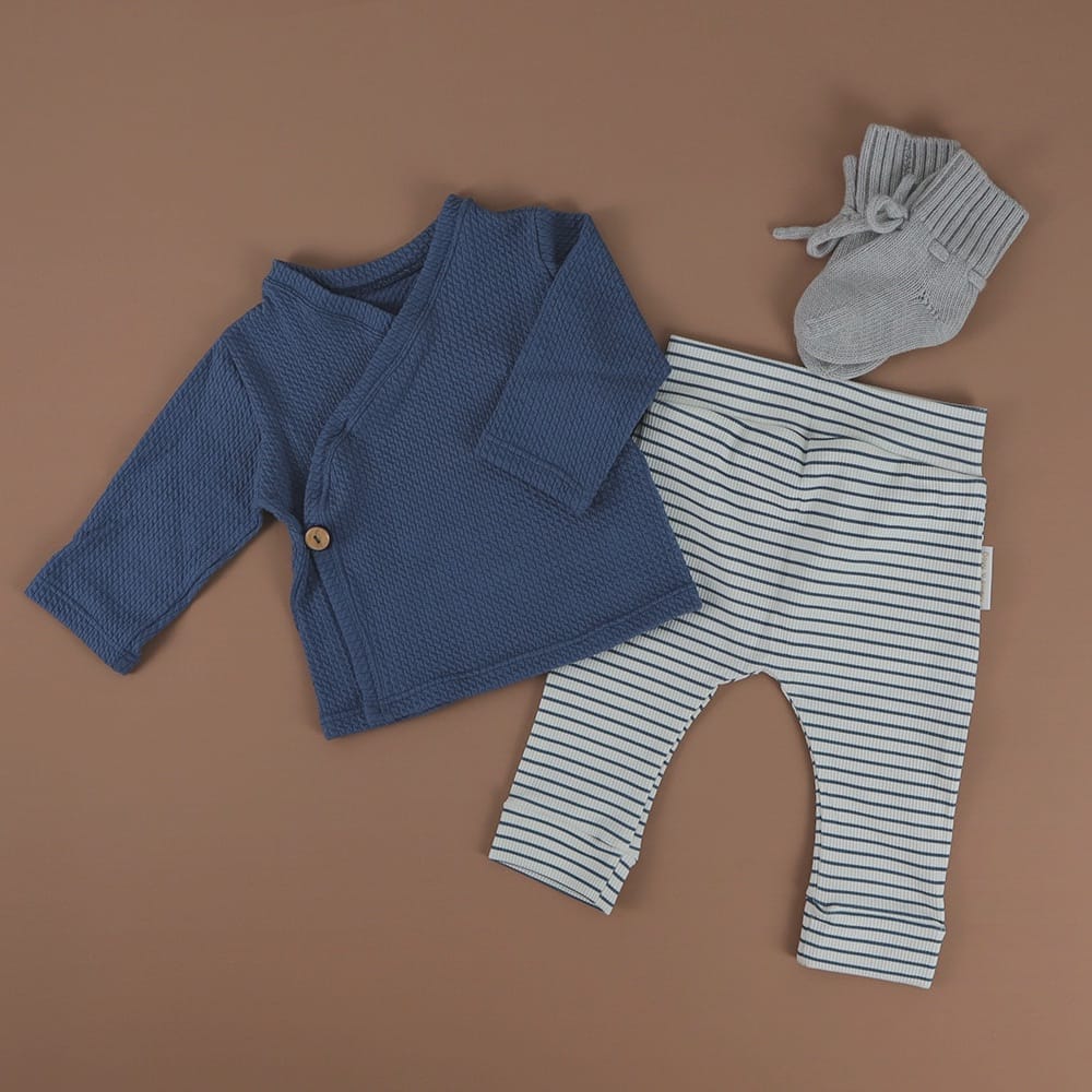 Overslagshirtje | blauw (mini cable)