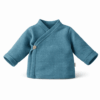 Baby overslagshirtje petrol (mini cable)