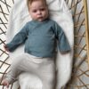 Baby broekje grijs (brede rib) Baby broekje grijs (brede rib)