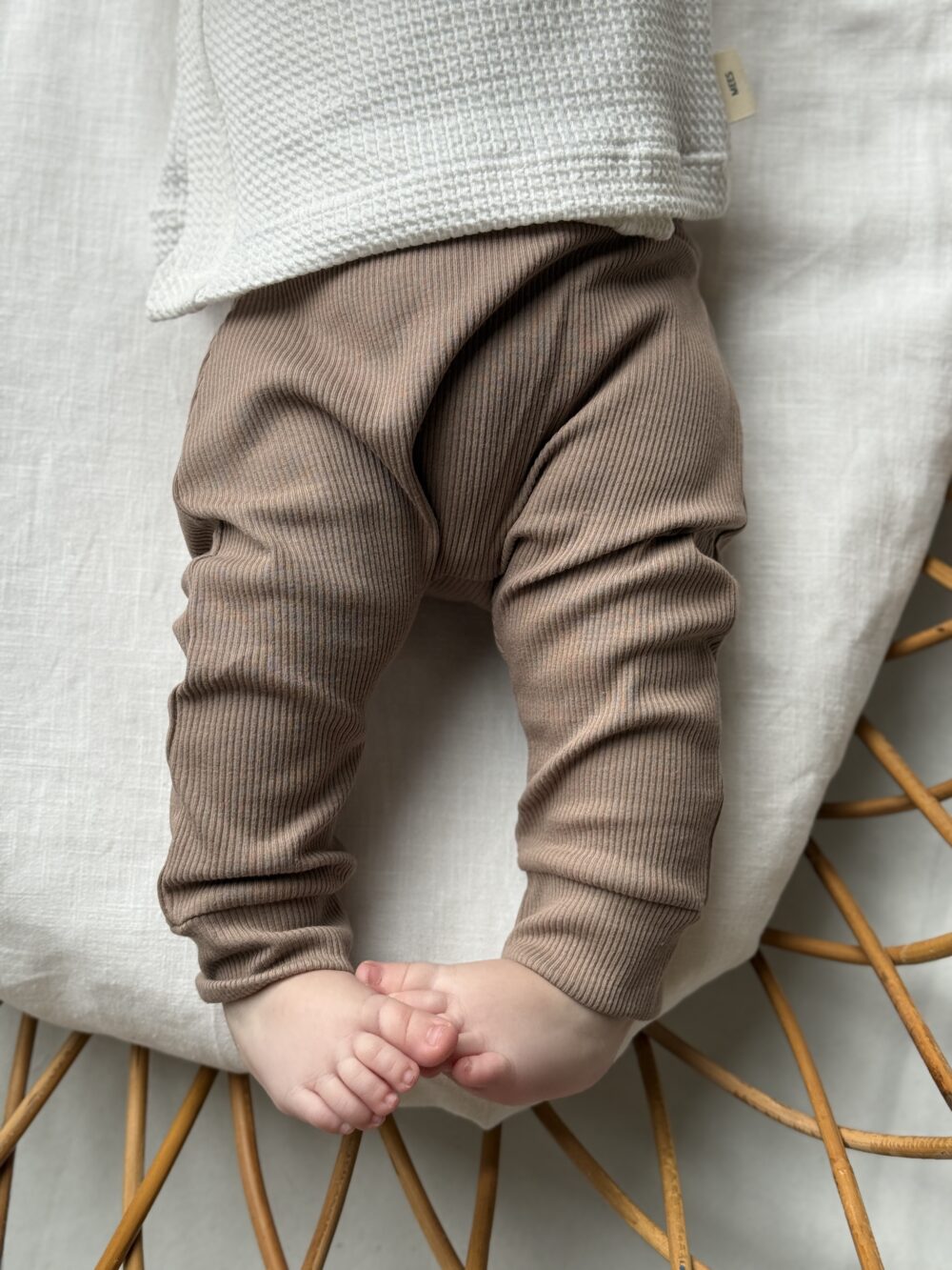 baby broekje bruin (rib) jongens