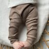 baby broekje bruin (rib) jongens