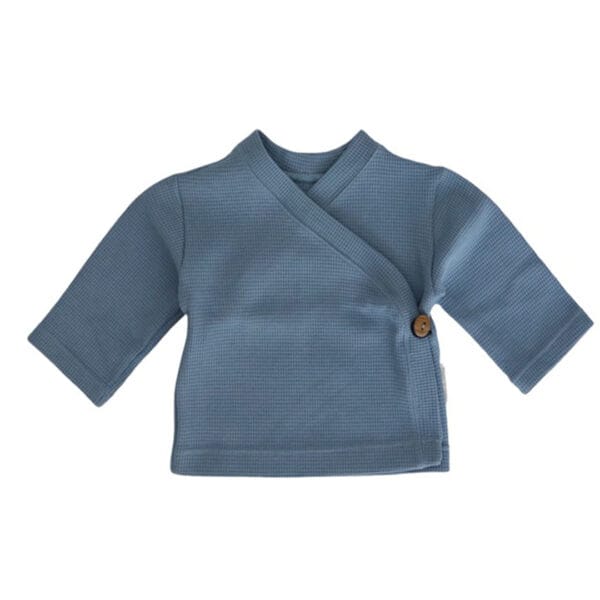 overslagshirtje-blauw-wafel